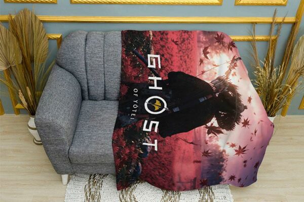 Плед «Призрак Йотей. Путь чести. Ghost of Yotei. Path of Honor»