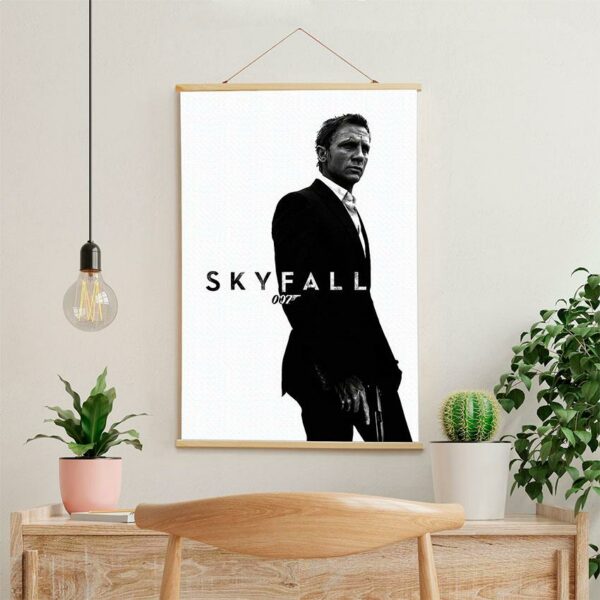 Постер на стіну з тканини «Агент 007: Координати Скайфолл. Agent 007. Skyfall»