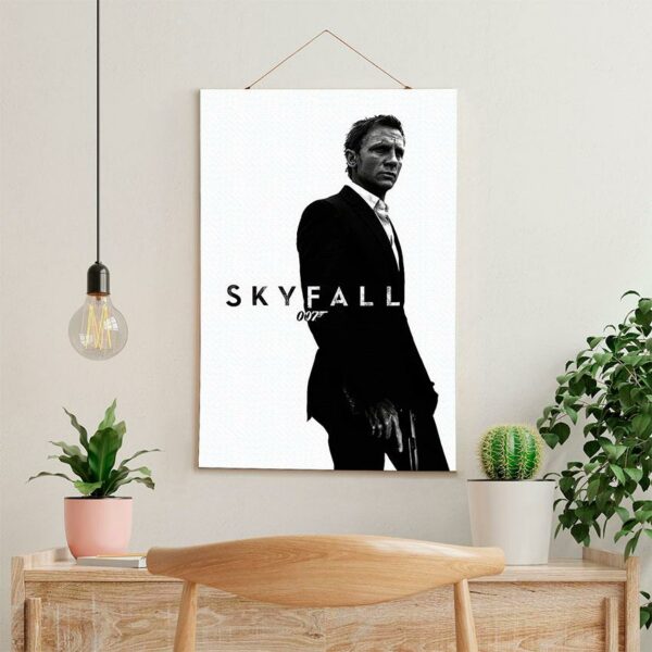 Постер на стіну з тканини «Агент 007: Координати Скайфолл. Agent 007. Skyfall»