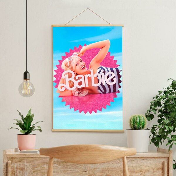 Постер на стену из ткани «Барби. Популярный фильм. Barbie. Popular movie»