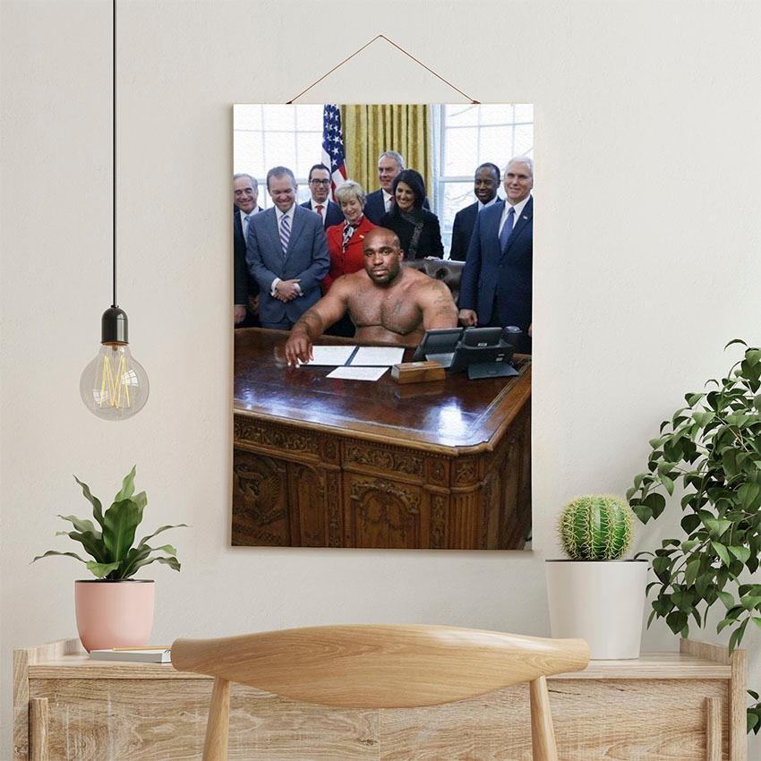 Постер на стіну з тканини «Баррі Вуд. Кабінет Президента. Barry Wood. President's Office»
