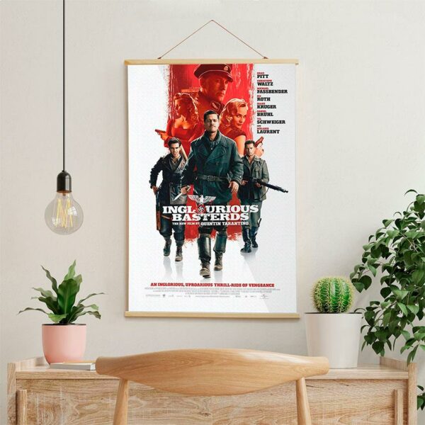Постер на стіну з тканини «Безславні виродки. Тарантіно. Inglourious Basterds. Tarantino»