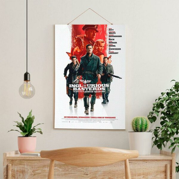 Постер на стіну з тканини «Безславні виродки. Тарантіно. Inglourious Basterds. Tarantino»