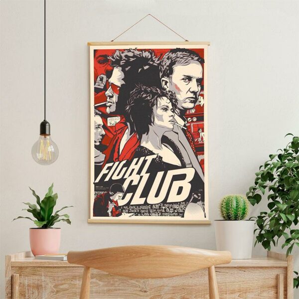Постер на стену из ткани «Бойцовский клуб. Актеры. Fight club. Actors»