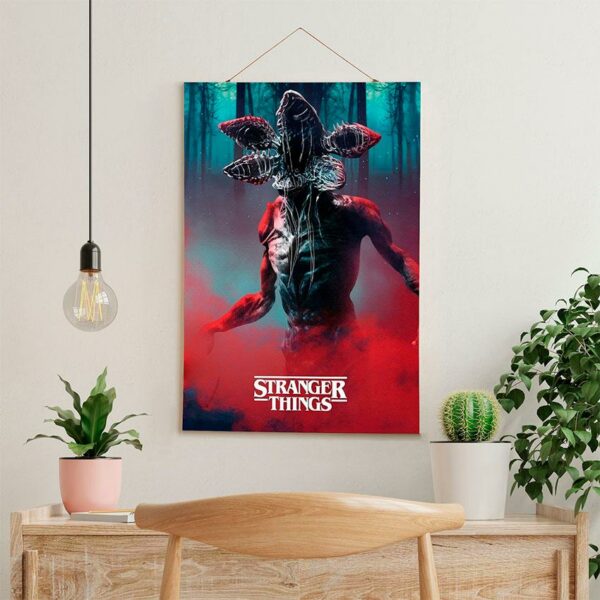 Постер на стіну з тканини «Дивні дива. Демогоргон. Stranger Things. Demogorgon»