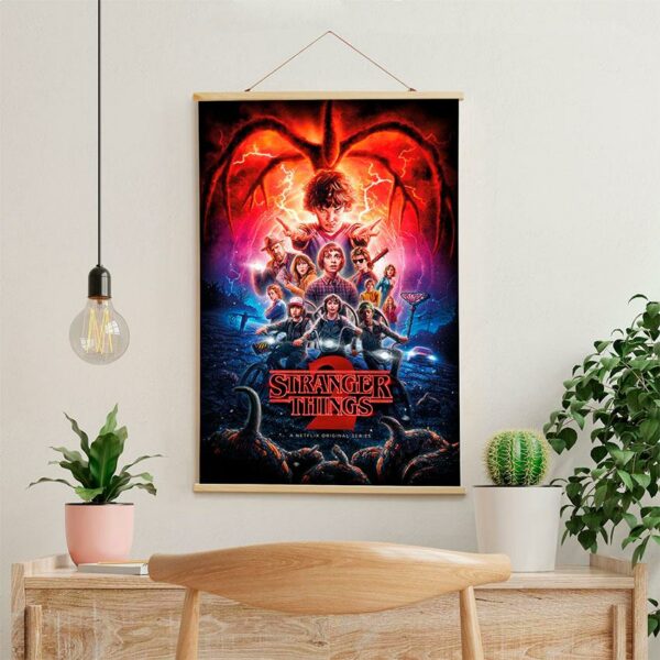 Постер на стіну з тканини «Дивні дива. Нетфлікс. Stranger Things. Netflix»