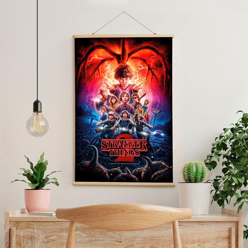 Постер на стіну з тканини «Дивні дива. Нетфлікс. Stranger Things. Netflix»