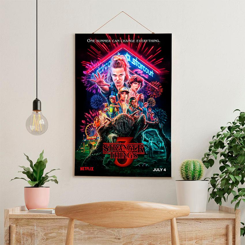 Постер на стіну з тканини «Дивні Дива. Персонажі. Stranger Things. Characters»