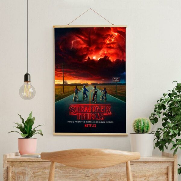 Постер на стену из ткани «Очень странные дела. Сильная команда. Stranger Things. Strong team»