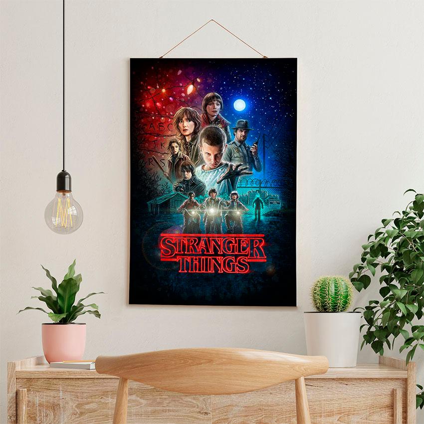 Постер на стену из ткани «Очень странные дела. Stranger Things»