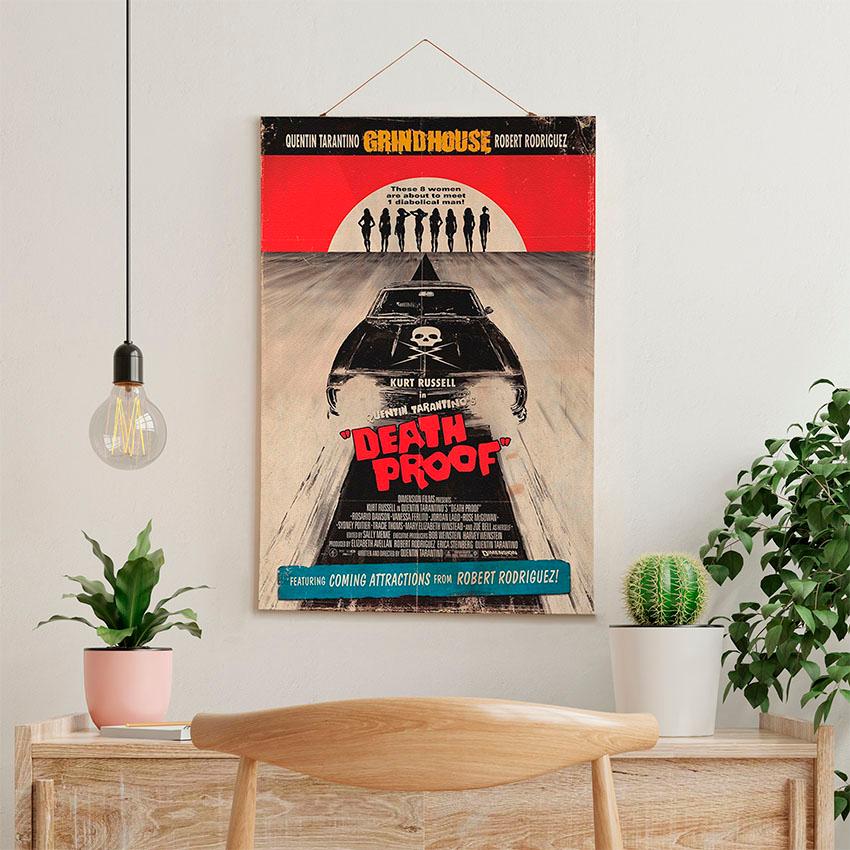 Постер на стіну з тканини «Доказ смерті. Тарантіно. Death Proof. Tarantino»