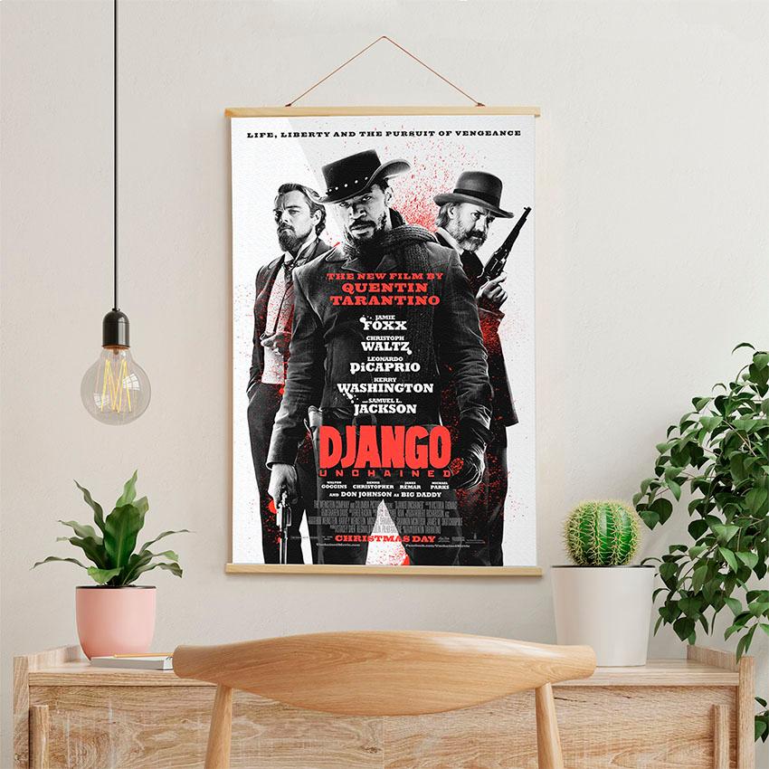 Постер на стіну з тканини «Джанґо. Тарантіно. Django. Tarantino»