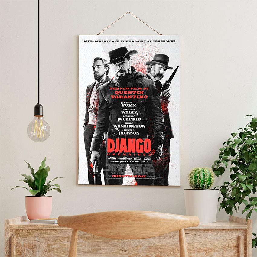 Постер на стіну з тканини «Джанґо. Тарантіно. Django. Tarantino»