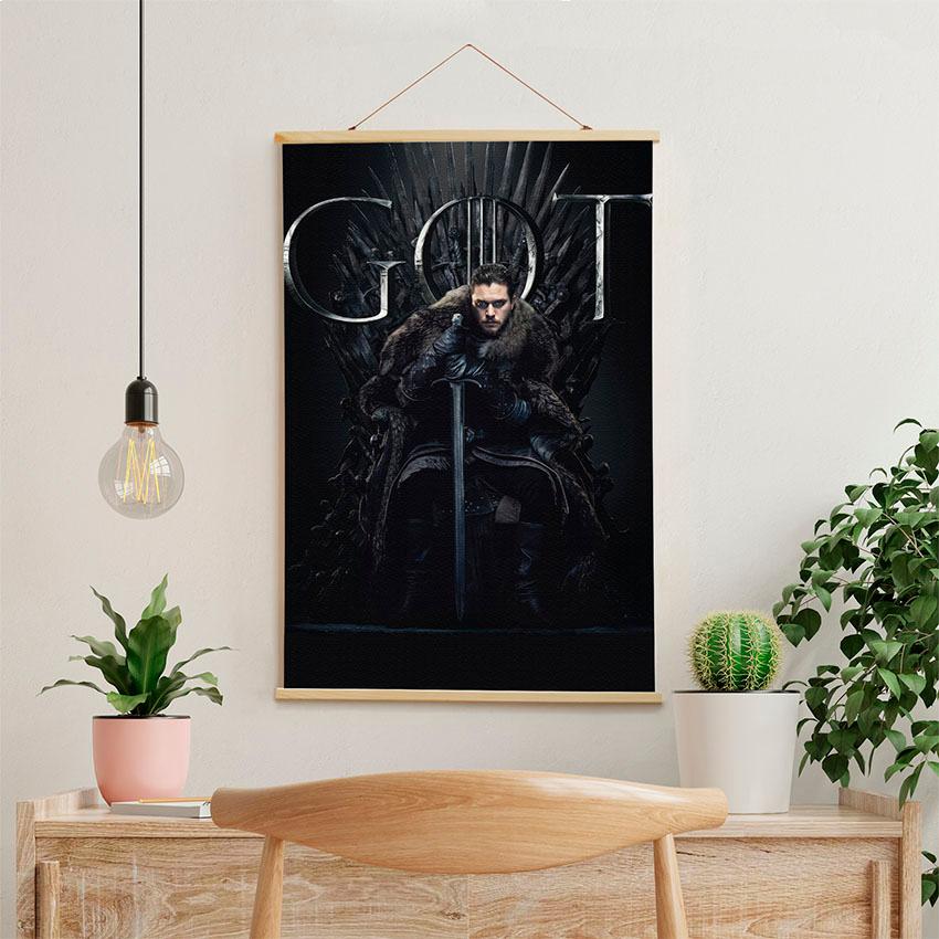 Постер на стену из ткани «Игра престолов. Джон Сноу. Game of Thrones. Jon Snow»