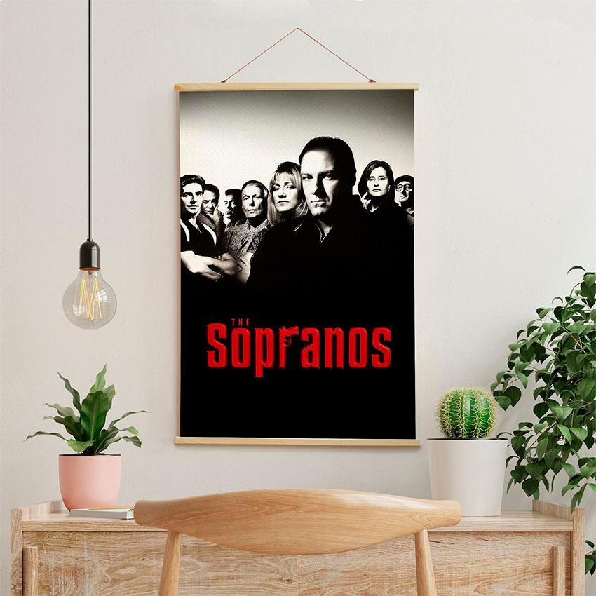 Постер на стіну з тканини «Клан Сопрано. Кримінал. The Sopranos. Crime»