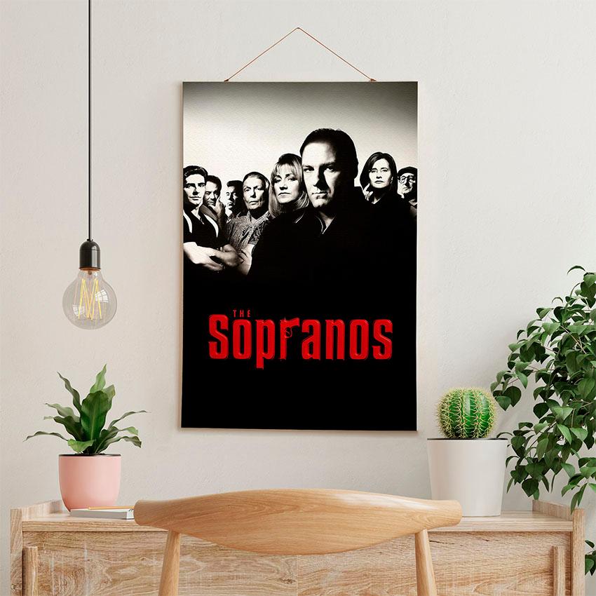 Постер на стіну з тканини «Клан Сопрано. Кримінал. The Sopranos. Crime»