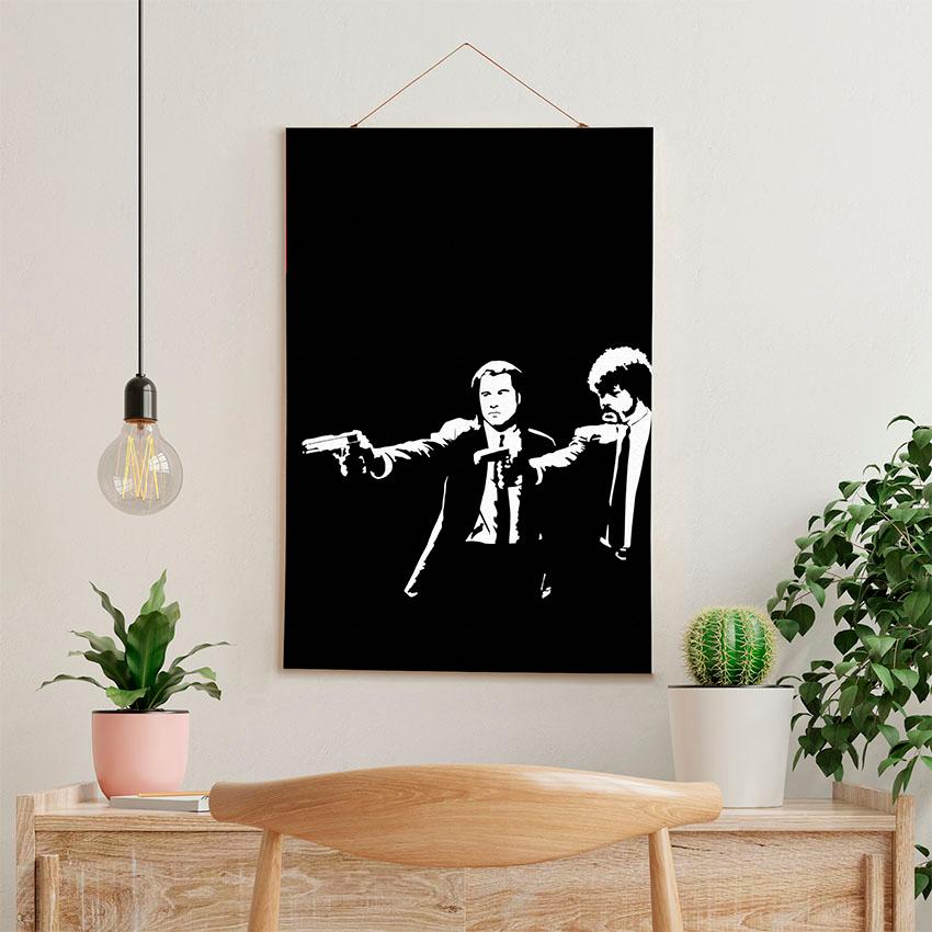 Постер на стену из ткани «Криминальное чтиво. Хитрый сюжет. Pulp Fiction. Crafty Plot»