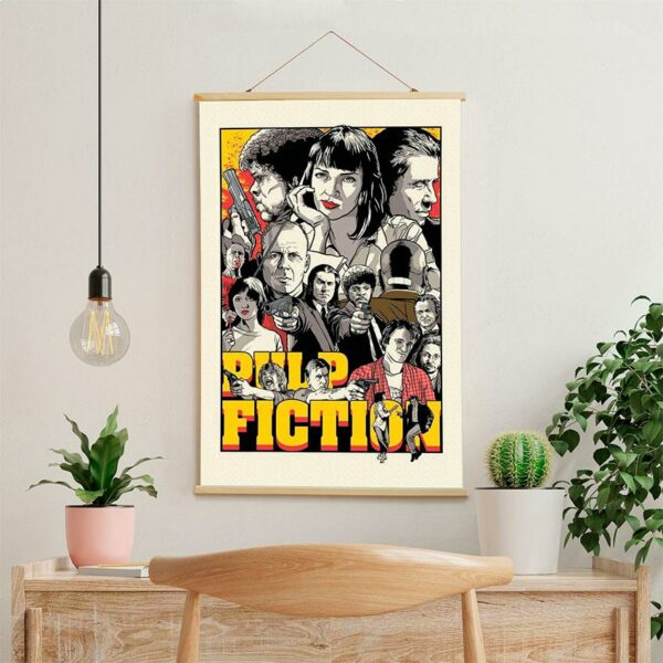 Постер на стену из ткани «Криминальное чтиво. Pulp Fiction»