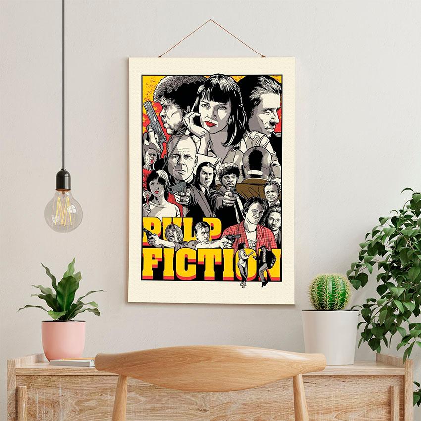 Постер на стену из ткани «Криминальное чтиво. Pulp Fiction»