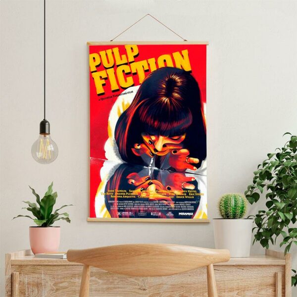 Постер на стену из ткани «Криминальное чтиво. Теневая история. Pulp Fiction. Shadow Story»