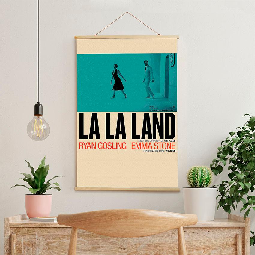Постер на стену из ткани «Ла-Ла-Лэнд. Городская любовь. La-La-Land. City Love»