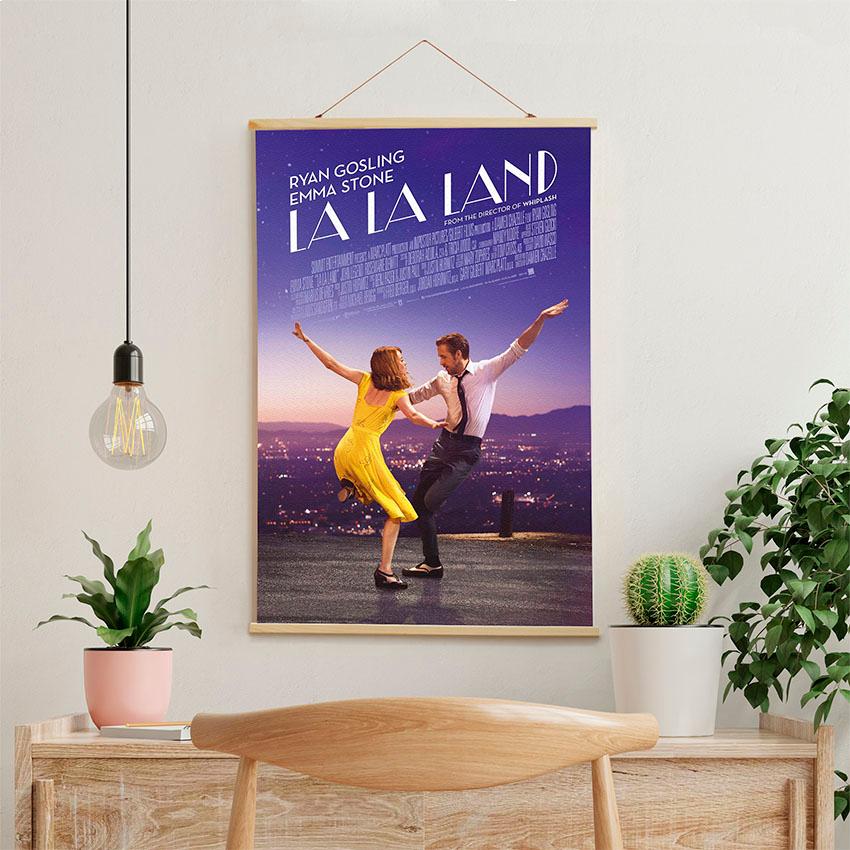 Постер на стену из ткани «Ла-Ла-Лэнд. Мюзикл. Романтика. La-La-Land. Musical. Romantic»