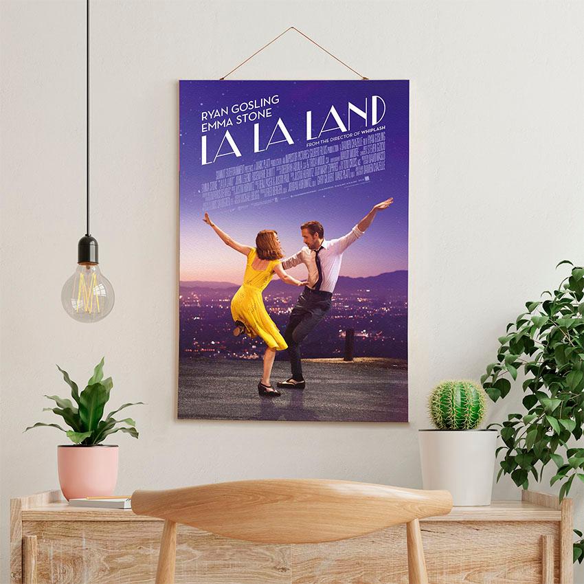 Постер на стену из ткани «Ла-Ла-Лэнд. Мюзикл. Романтика. La-La-Land. Musical. Romantic»