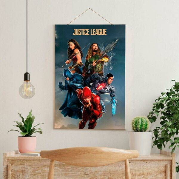 Постер на стену из ткани «Лига справедливости. Сила героев. Justice League. Power of Heroes»
