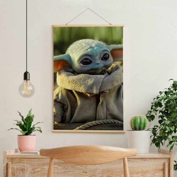 Постер на стену из ткани «Малыш Йода. Звездные войны. Yoda. Star Wars»