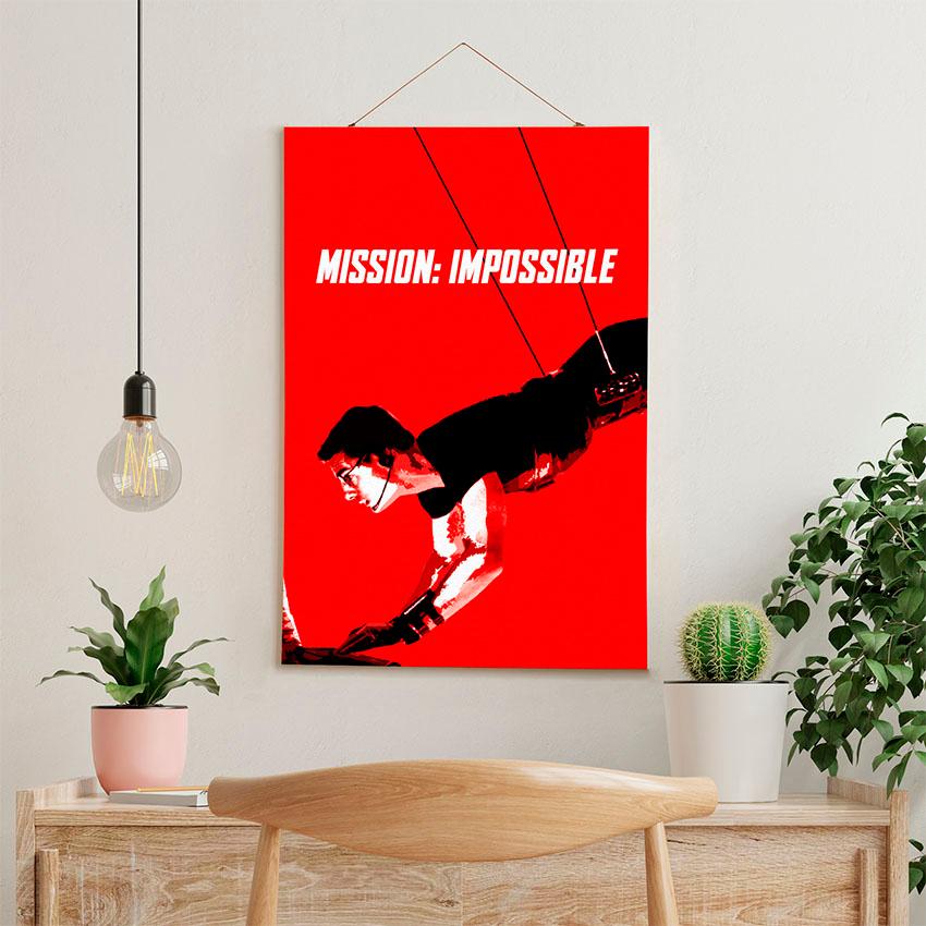 Постер на стену из ткани «Миссия невыполнима. Экшн и шпионы. Mission Impossible. Action Spy»