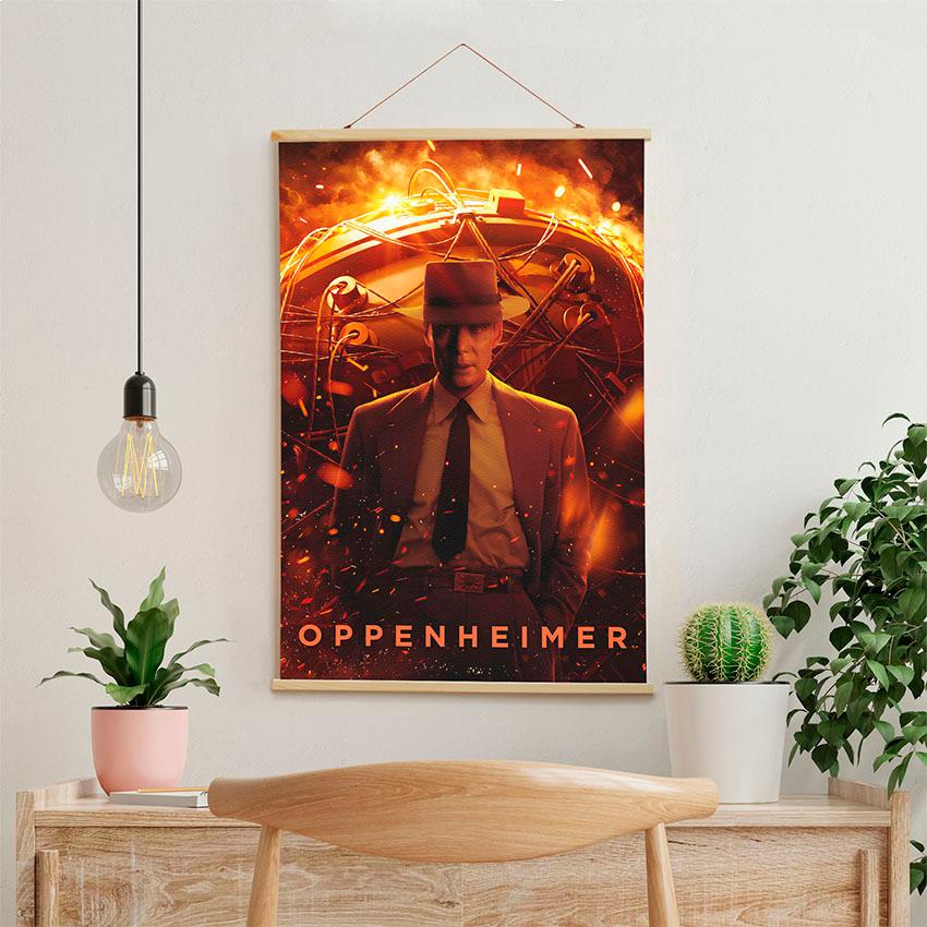 Постер на стену из ткани «Оппенгеймер. Наука и сила. Oppenheimer. Science & Power»