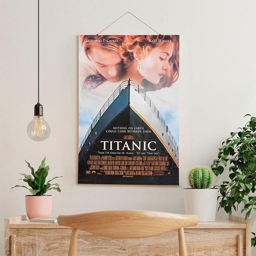 Постер на стену из ткани «Роза и Джек. Титаник. Rose and Jack. Titanic»