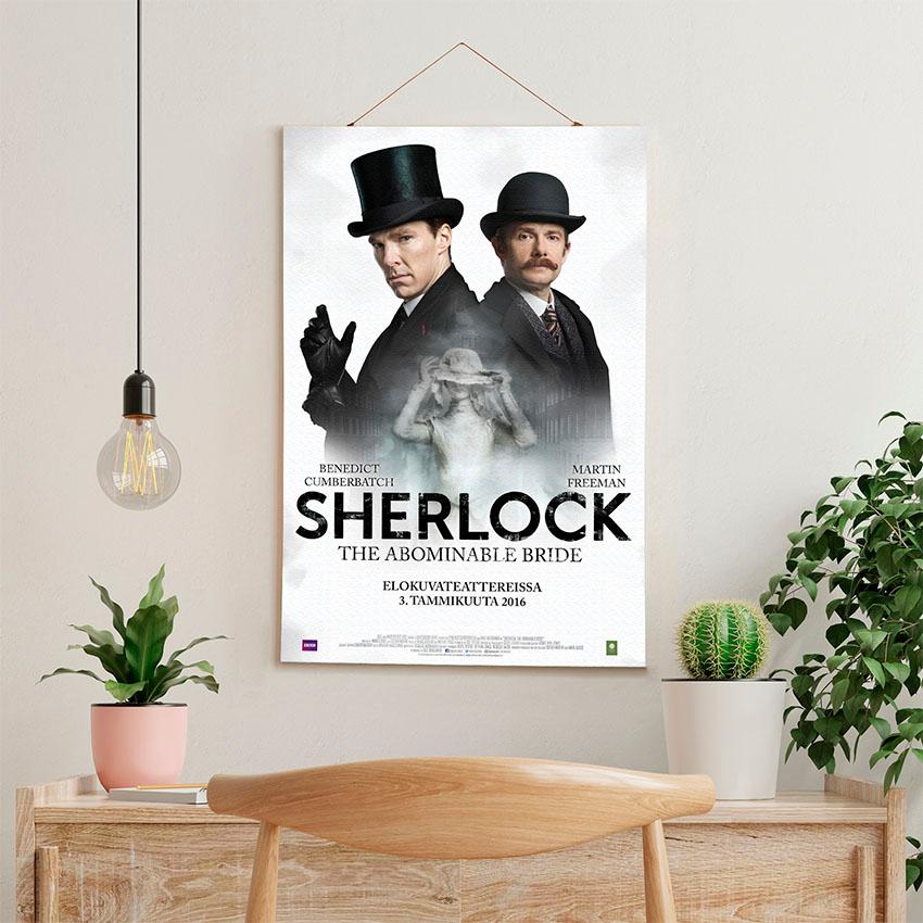 Постер на стену из ткани «Шерлок и Ватсон. Сериал. Sherlock and Watson. Serial»