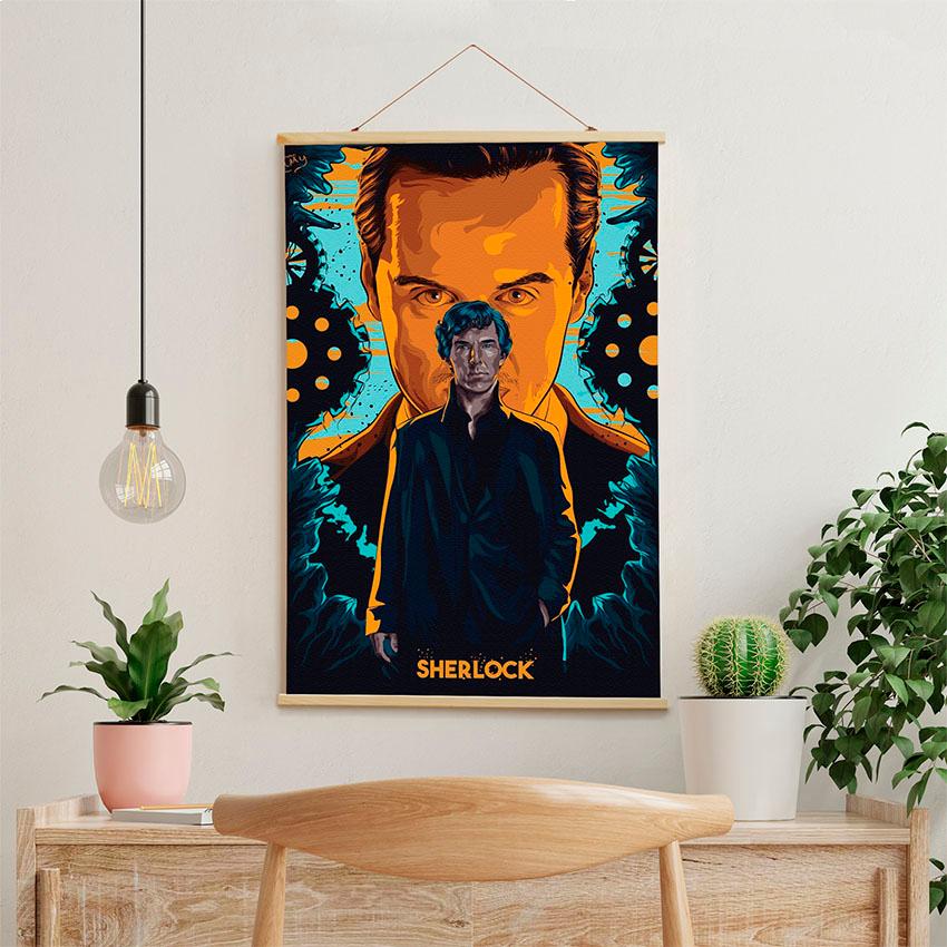 Постер на стену из ткани «Шерлок. Сериал. Sherlock. Serial»
