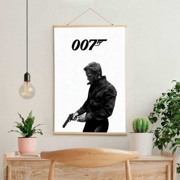 Постер на стіну з тканини «Скайфолл. Агент 007. Стиль шпигуна. Skyfall. Agent 007. Spy style»