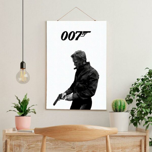 Постер на стіну з тканини «Скайфолл. Агент 007. Стиль шпигуна. Skyfall. Agent 007. Spy style»