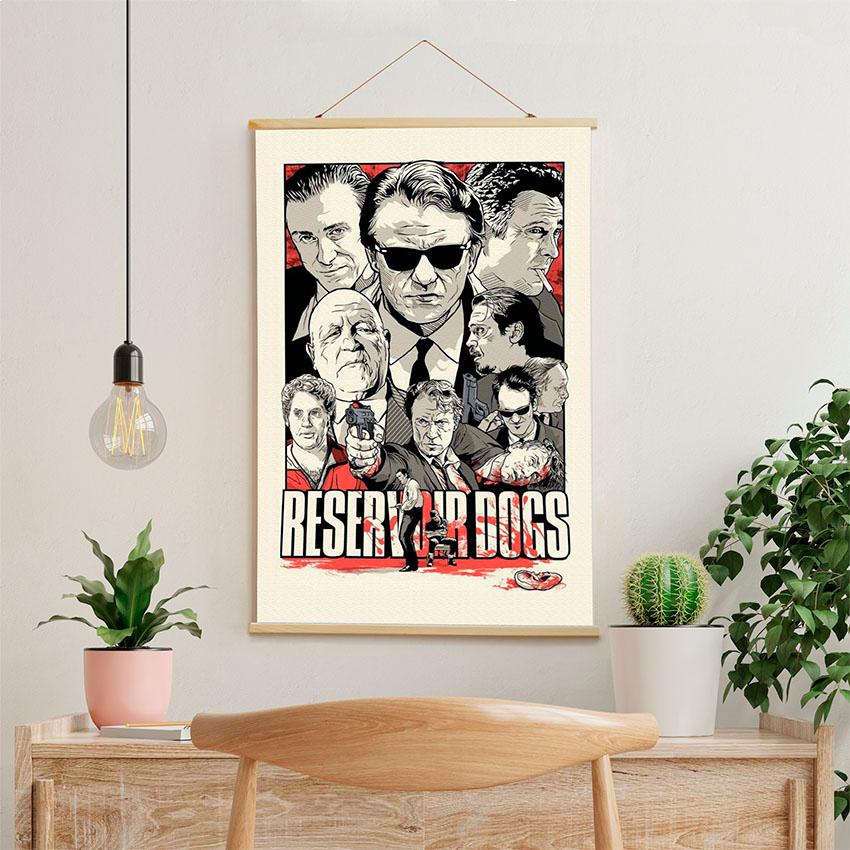 Постер на стіну з тканини «Скажені пси. Reservoir Dogs»