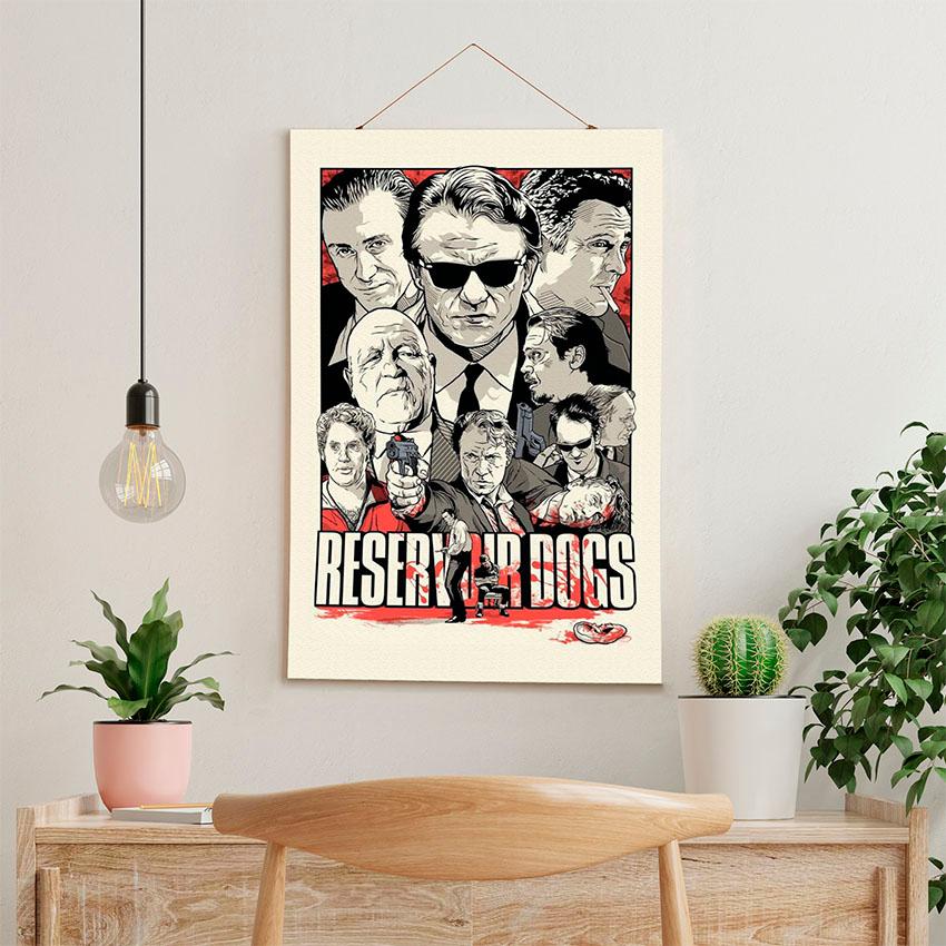 Постер на стіну з тканини «Скажені пси. Reservoir Dogs»