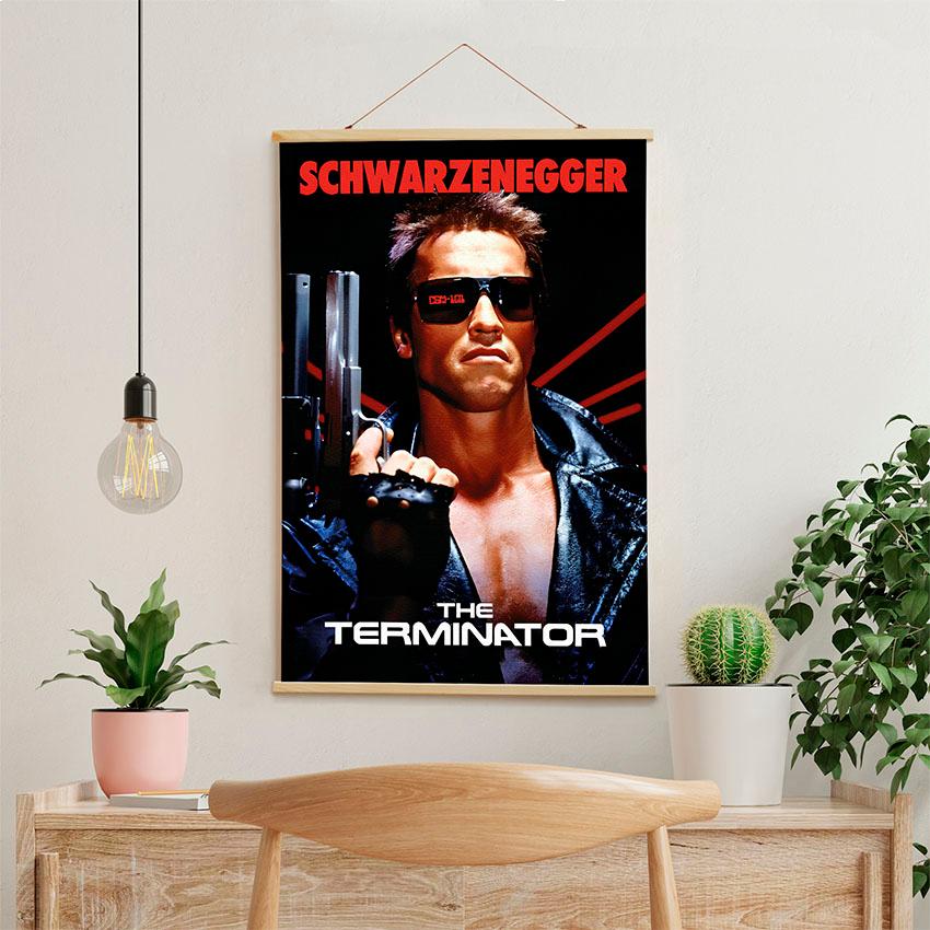 Постер на стену из ткани «Терминатор. Арнольд Шварценеггер. Фильм. The Terminator. Arnold Schwarzenegger. Film»