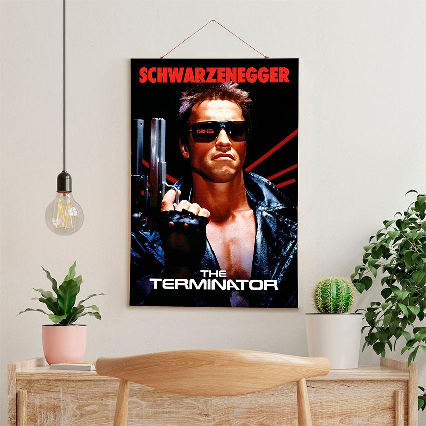 Постер на стену из ткани «Терминатор. Арнольд Шварценеггер. Фильм. The Terminator. Arnold Schwarzenegger. Film»