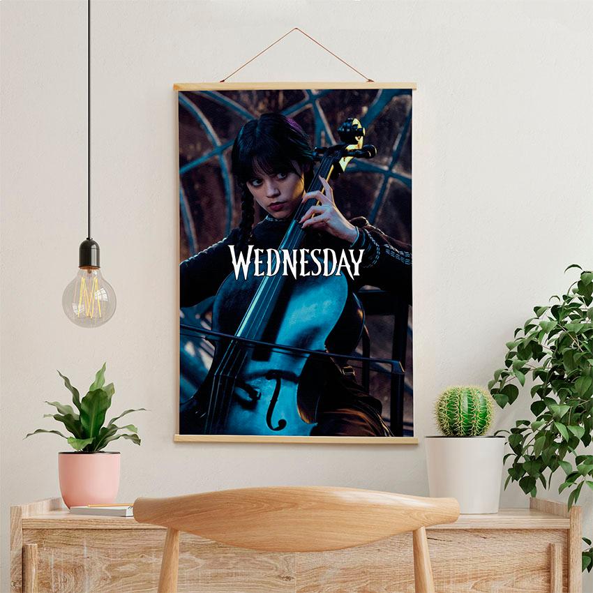 Постер на стену из ткани «Уэнсдей. Мелодии тьмы. Wednesday. Melodies of Darkness»