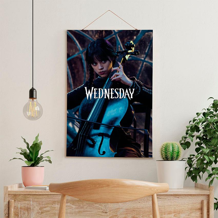 Постер на стену из ткани «Уэнсдей. Мелодии тьмы. Wednesday. Melodies of Darkness»