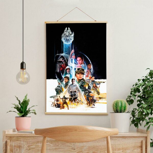 Постер на стену из ткани «Герои галактики. Звездные Войны. Galaxy Heroes. Star Wars»