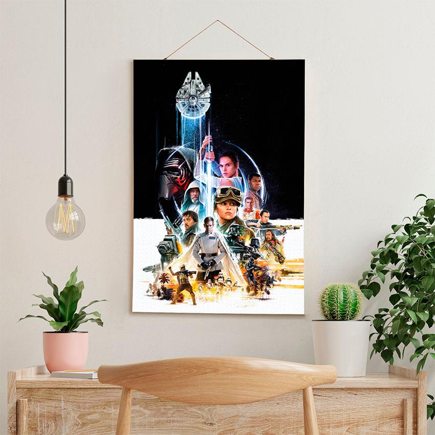 Постер на стену из ткани «Герои галактики. Звездные Войны. Galaxy Heroes. Star Wars»