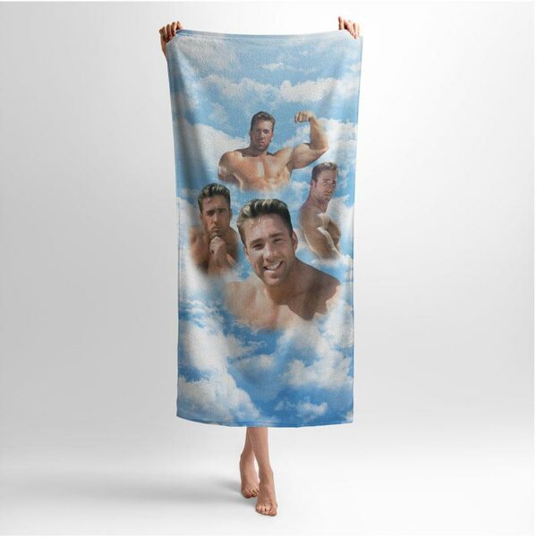 Полотенце с принтом «Билли Херрингтон. Облака силы. Billy Herrington. Clouds of Strength»