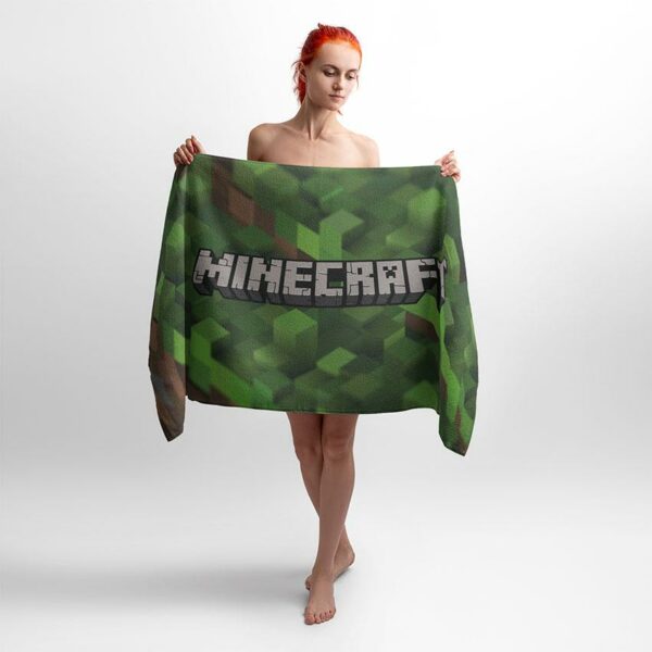 Рушник з принтом «Майнкрафт. Кубічний стиль. Minecraft. Cubic style»