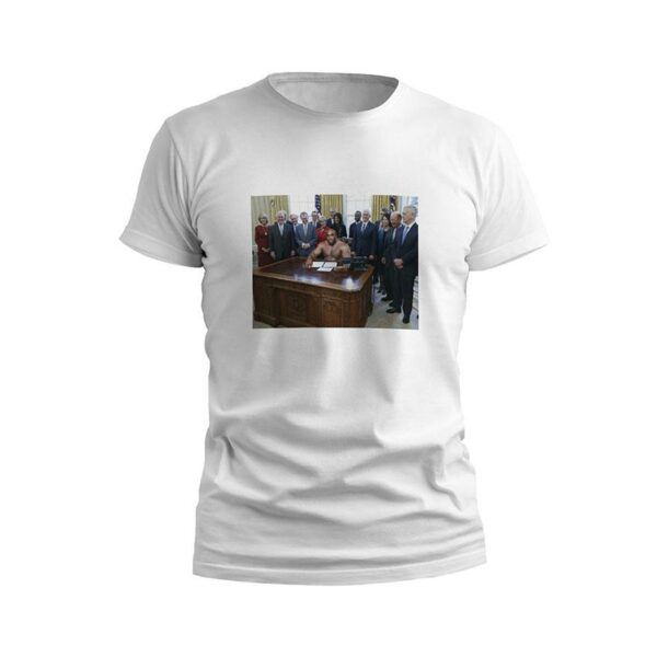 Футболка чоловіча спортивна з принтом «Баррі Вуд. Кабінет президента. Barry Wood. President's Office»