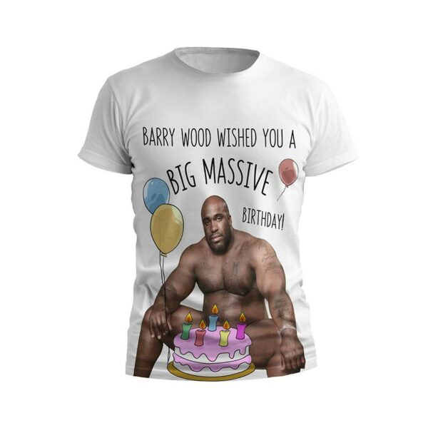 Футболка чоловіча спортивна з принтом «Баррі Вуд. Привітання. Barry Wood. Greeting»