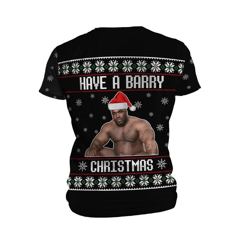 Футболка чоловіча спортивна з принтом «Баррі Вуд. Різдво. Barry Wood. Christmas»