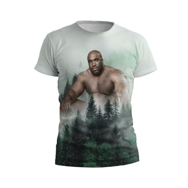 Футболка чоловіча спортивна з принтом «Баррі Вуд. Сила природи. Barry Wood. Power of Nature»